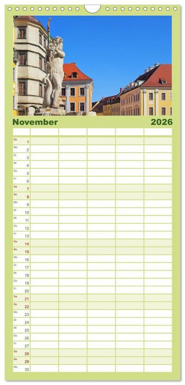 Produktbild: Familienplaner 2026 - G&ouml;rlitz - Die Perle Niederschlesiens mit 5 Spalten (Wandkalender, 21 x 45 cm) CALVENDO
