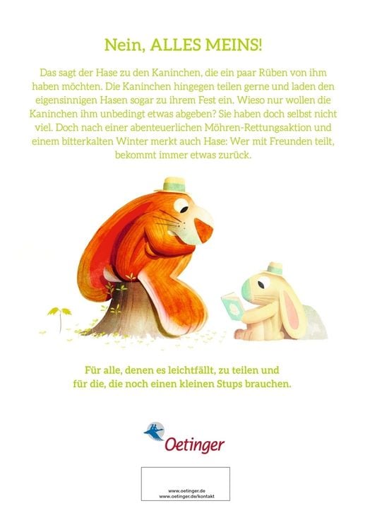 Produktbild: Meins! Der Hase, der nicht teilen wollte