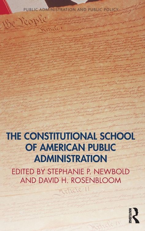 Produktbild: The Constitutional School of American Public Administration