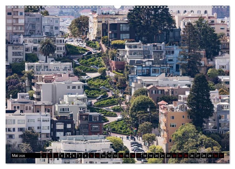 Produktbild: San Francisco Moments (hochwertiger Premium Wandkalender 2026 DIN A2 quer), Kunstdruck in Hochglanz