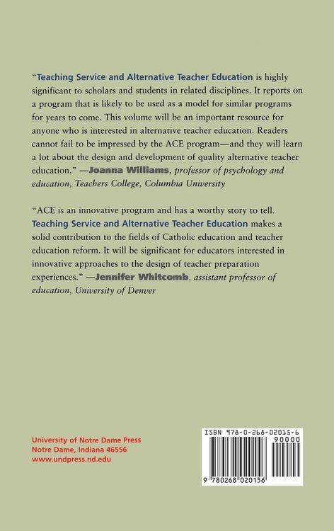 Produktbild: Teaching Service and Alternative Teacher Education