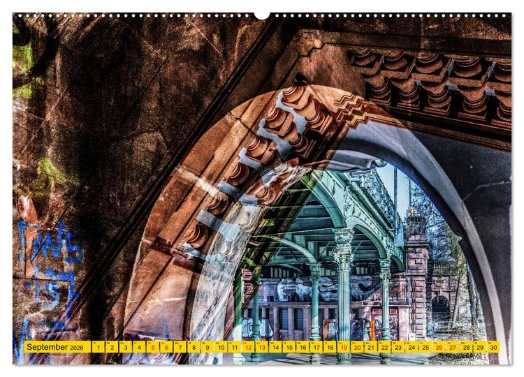 Produktbild: Karlsruhe mal 2 (hochwertiger Premium Wandkalender 2026 DIN A2 quer), Kunstdruck in Hochglanz