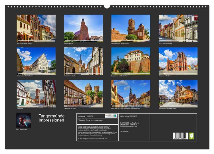 Produktbild: Tangerm&uuml;nde Impressionen (Wandkalender 2026 DIN A2 quer), CALVENDO Monatskalender