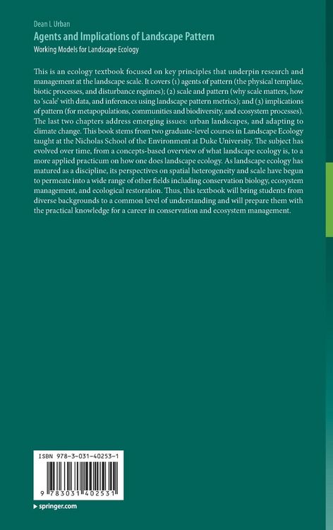 Produktbild: Agents and Implications of Landscape Pattern