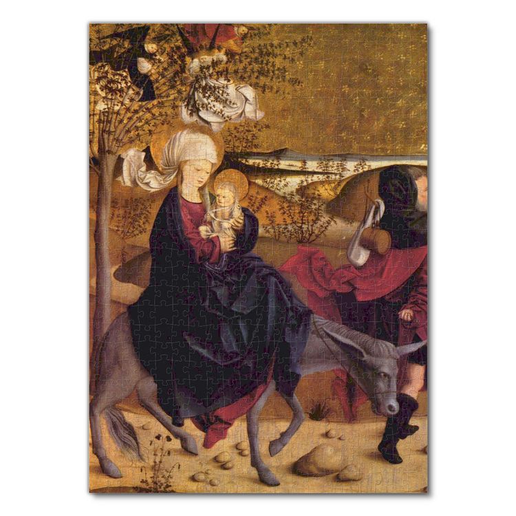 Produktbild: Lais Puzzle Meister von Mondsee - Altar aus dem Stift Mondsee, Innenfl&uuml;gel, Szene: Flucht nach &Auml;gypten 500 Teile