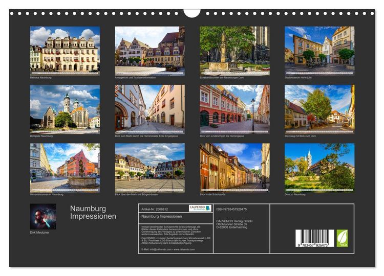 Produktbild: Naumburg Impressionen (Wandkalender 2026 DIN A3 quer), CALVENDO Monatskalender