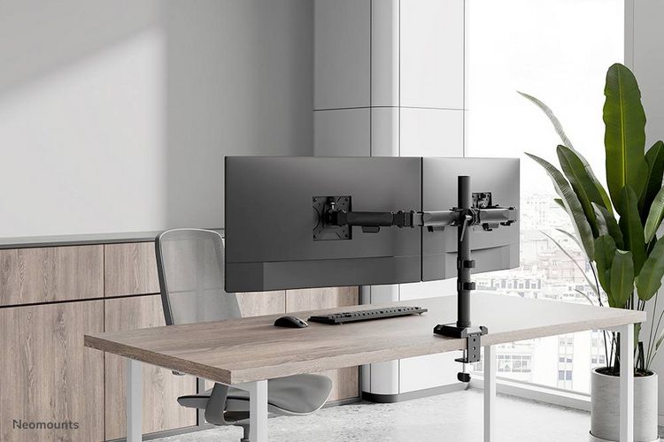 Produktbild: Neomounts DS60-600BL2 Monitor-Standfu&szlig; 2 Display(s) 25,4 cm (10") - 81,3 cm (32") Schwarz H&ouml;henverstellbar, Neigbar, Schwenkbar, Stand