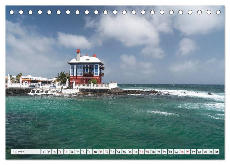 Produktbild: Kanarische Inseln - Lanzarote (Tischkalender 2026 DIN A5 quer), CALVENDO Monatskalender