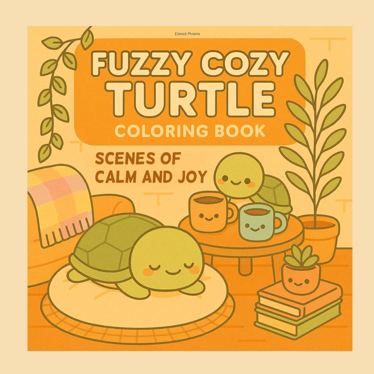 Produktbild: Fuzzy Cozy Turtle Coloring Book
