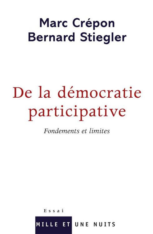 Produktbild: De la d&eacute;mocratie participative