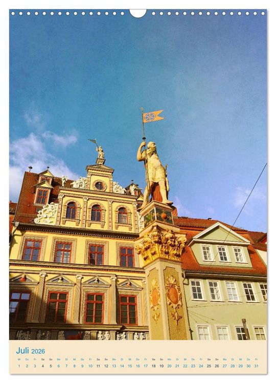 Produktbild: Erfurt und Eisenach - Traumhaft Sch&ouml;n (Wandkalender 2026 DIN A3 hoch), CALVENDO Monatskalender