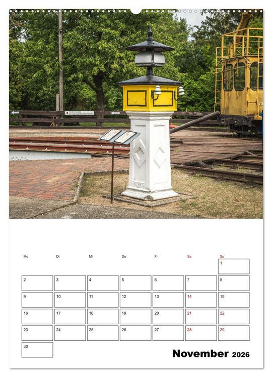 Produktbild: Klein- und Privatbahn Museum Gramzow (hochwertiger Premium Wandkalender 2026 DIN A2 hoch), Kunstdruck in Hochglanz