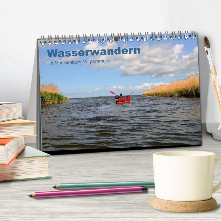 Produktbild: Wasserwandern in Mecklenburg-Vorpommern (Tischkalender 2026 DIN A5 quer), CALVENDO Monatskalender