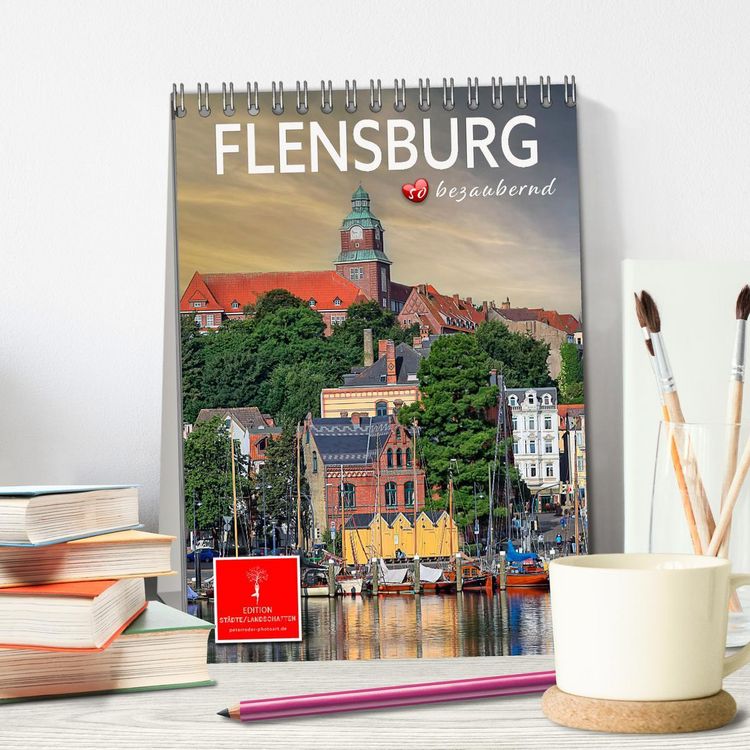 Produktbild: Flensburg - so bezaubernd (Tischkalender 2026 DIN A5 hoch), CALVENDO Monatskalender