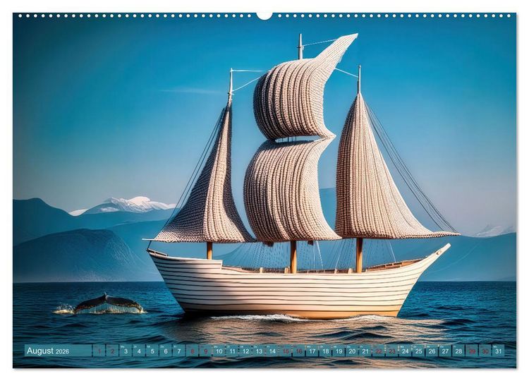 Produktbild: Stricken einmal anders (Wandkalender 2026 DIN A2 quer), CALVENDO Monatskalender