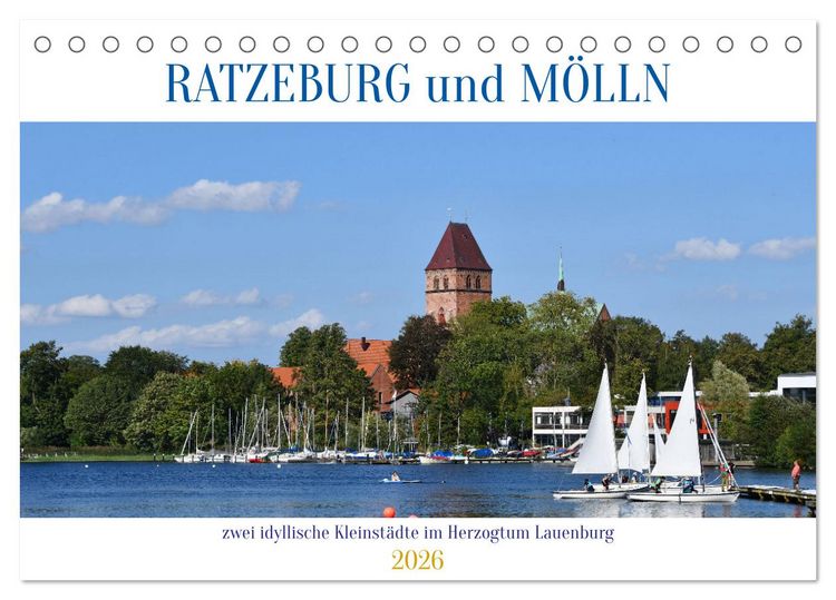 Produktbild: RATZEBURG und M&Ouml;LLN (Tischkalender 2026 DIN A5 quer), CALVENDO Monatskalender