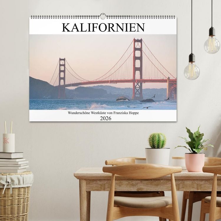 Produktbild: Kalifornien - wundersch&ouml;ne Westk&uuml;ste (Wandkalender 2026 DIN A2 quer), CALVENDO Monatskalender