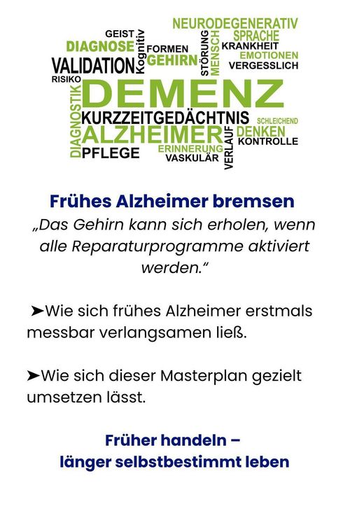 Produktbild: Masterplan gegen Alzheimer. Fit im Kopf - ein Leben lang. Wie Sie fr&uuml;hzeitig Ihr Demenz-Risiko halbieren, Ihr Gehirn regenerieren und geistig fit bleiben. Spiegel-Bestsellerautor