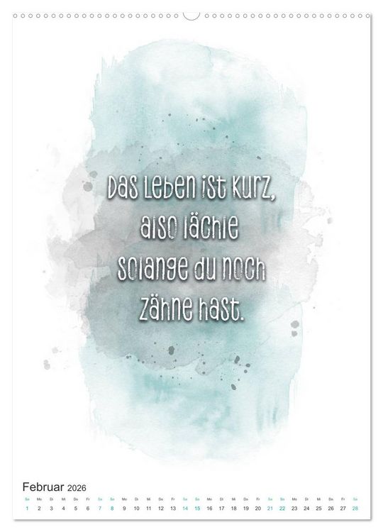 Produktbild: Das Alter ist nur eine Zahl (hochwertiger Premium Wandkalender 2026 DIN A2 hoch), Kunstdruck in Hochglanz