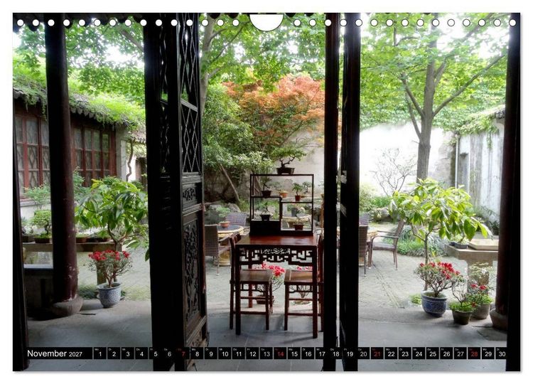Produktbild: Im chinesischen Garten (Wandkalender 2027 DIN A4 quer), CALVENDO Monatskalender