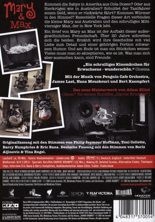 Produktbild: Mary & Max oder Schrumpfen Schafe wenn es regnet