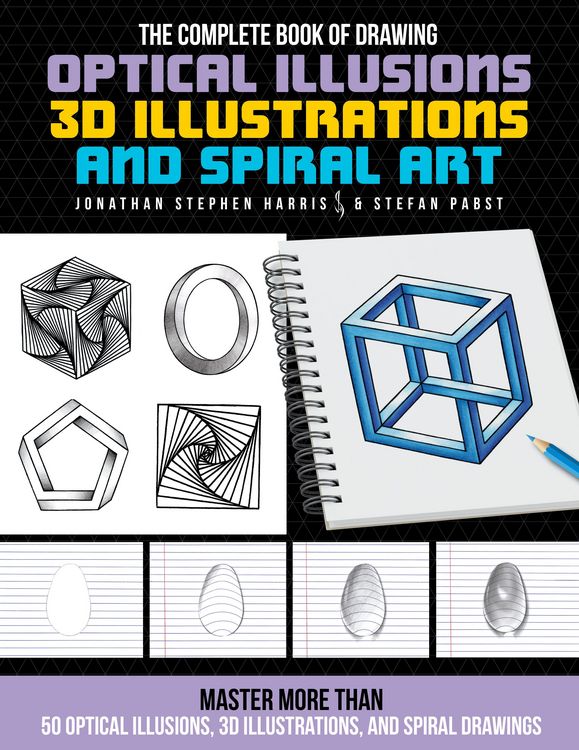 Produktbild: The Complete Book of Drawing Optical Illusions, 3D Illustrations, and Spiral Art