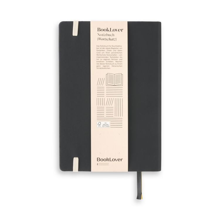 Produktbild: Notizbuch Booklover "Wortschatz" A5, 240 Seiten, dotted