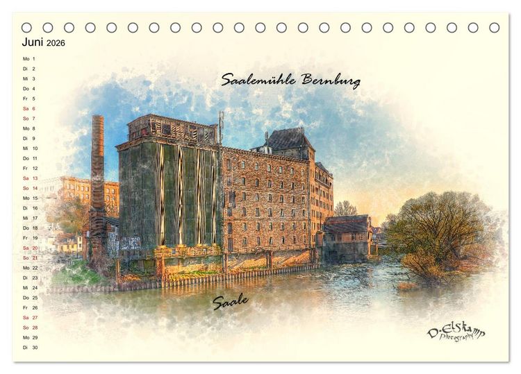 Produktbild: Bernburg meine Stadt (Tischkalender 2026 DIN A5 quer), CALVENDO Monatskalender
