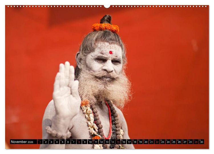 Produktbild: Farbenfrohes aus Indien (hochwertiger Premium Wandkalender 2026 DIN A2 quer), Kunstdruck in Hochglanz