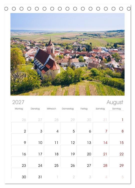 Produktbild: Tischplaner 2027 - Das Weinviertel im wundersch&ouml;nen Nieder&ouml;sterreich. (A5 Tischkalender zum Aufstellen) CALVENDO