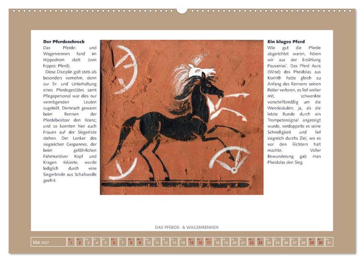 Produktbild: Kurioses im Antiken Olympia (hochwertiger Premium Wandkalender 2027 DIN A2 quer), Kunstdruck in Hochglanz