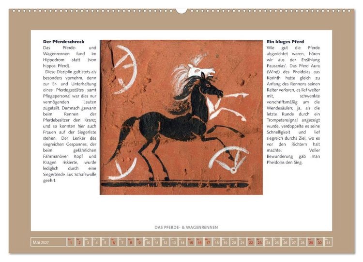 Produktbild: Kurioses im Antiken Olympia (Wandkalender 2027 DIN A2 quer), CALVENDO Monatskalender