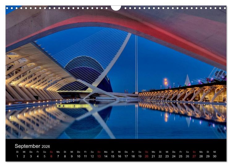 Produktbild: Moderne Architektur in Valencia (Wandkalender 2026 DIN A3 quer), CALVENDO Monatskalender