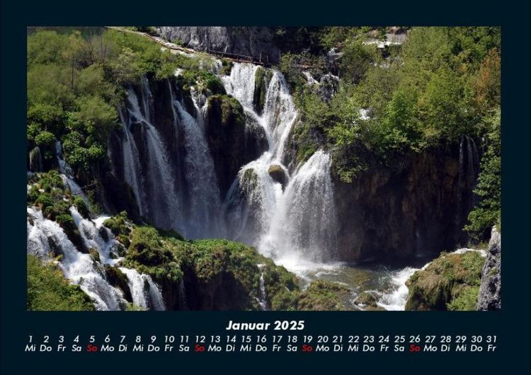 Produktbild: Wasserf&auml;lle 2025 Fotokalender DIN A4