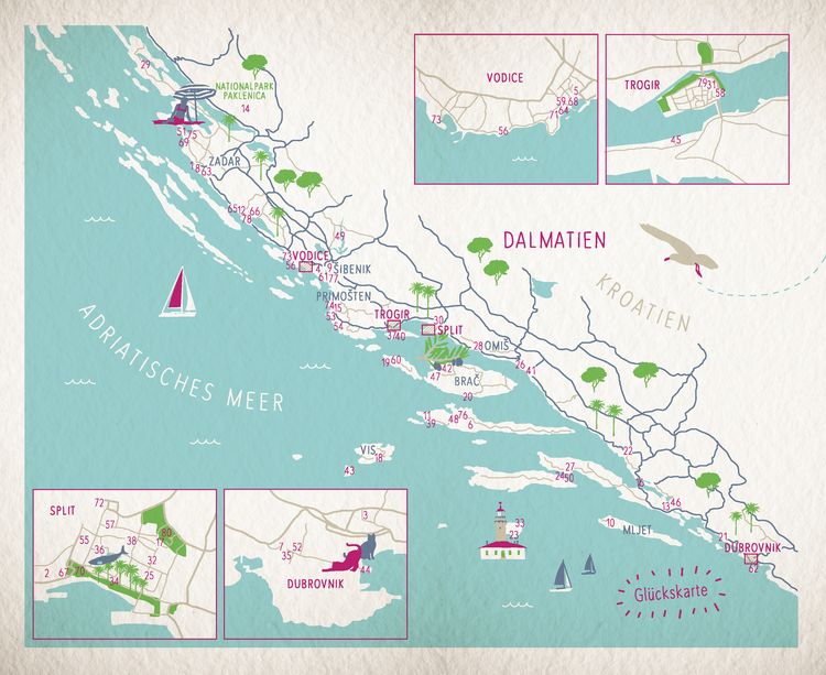Produktbild: Gl&uuml;cksorte in Dalmatien