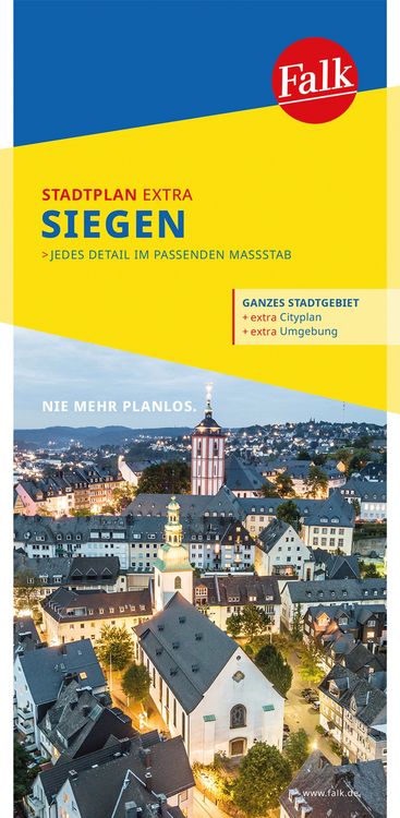 Produktbild: Stadtplan Extra Standardfaltung Siegen 1:17 000 LZ bis 2025