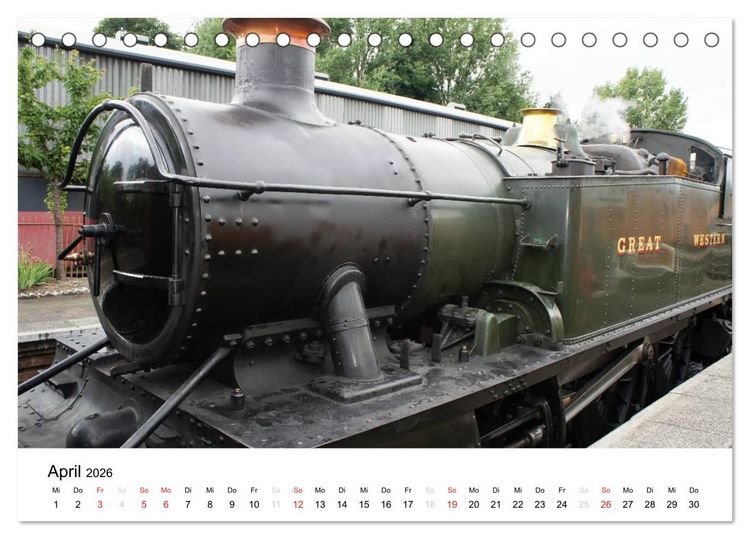 Produktbild: Nostalgische Eisenbahnen Englands (Tischkalender 2026 DIN A5 quer), CALVENDO Monatskalender
