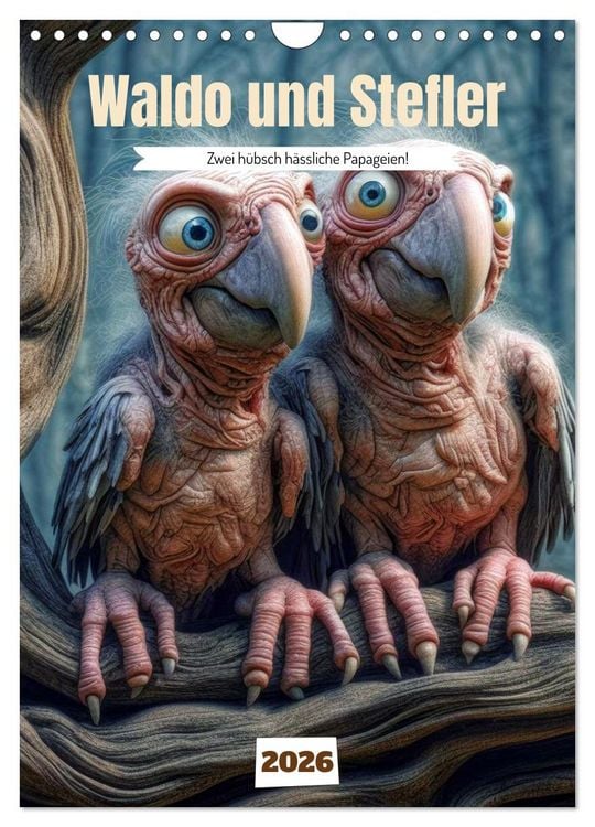 Produktbild: Waldo und Stefler (Wandkalender 2026 DIN A4 hoch), CALVENDO Monatskalender