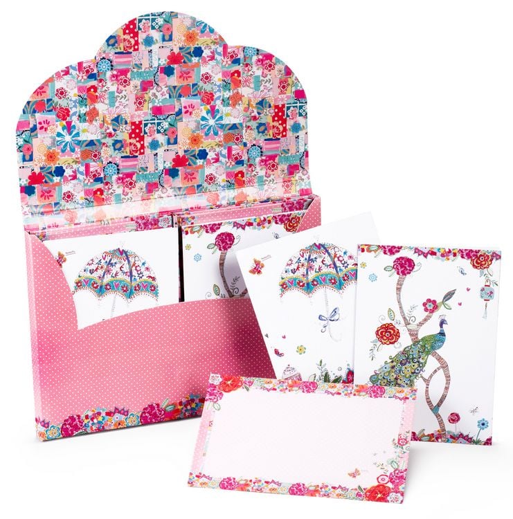 Produktbild: Brunnen Blattgefl&uuml;ster Patchwork Design Gru&szlig;karten-Set