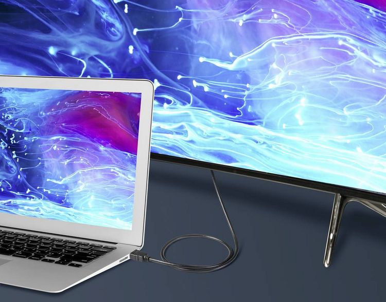 Produktbild: SpeaKa Professional HDMI Anschlusskabel HDMI-A Stecker, HDMI-A Stecker 0.50 m Schwarz SP-10481280 8K UHD, PVC-Mantel HDMI-Kabel