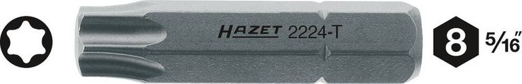 Produktbild: Hazet 2224-T45 Torx-Bit T 45 Sonderstahl C 8 1St.