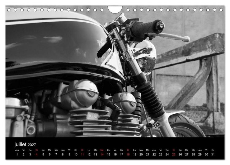 Produktbild: Une moto de caract&egrave;re (Calendrier mural 2027 DIN A4 vertical), CALVENDO calendrier mensuel