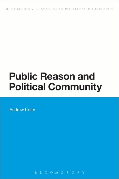 Produktbild: Public Reason and Political Community