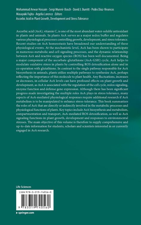 Produktbild: Ascorbic Acid in Plant Growth, Development and Stress Tolerance