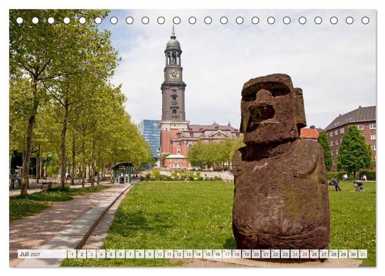 Produktbild: Hansestadt Hamburg (Tischkalender 2027 DIN A5 quer), CALVENDO Monatskalender