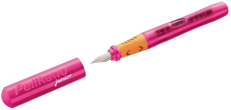 Produktbild: Pelikan Schreiblernf&uuml;llhalter Pelikano Junior, Pink, Feder L, f&uuml;r Linksh&auml;nder