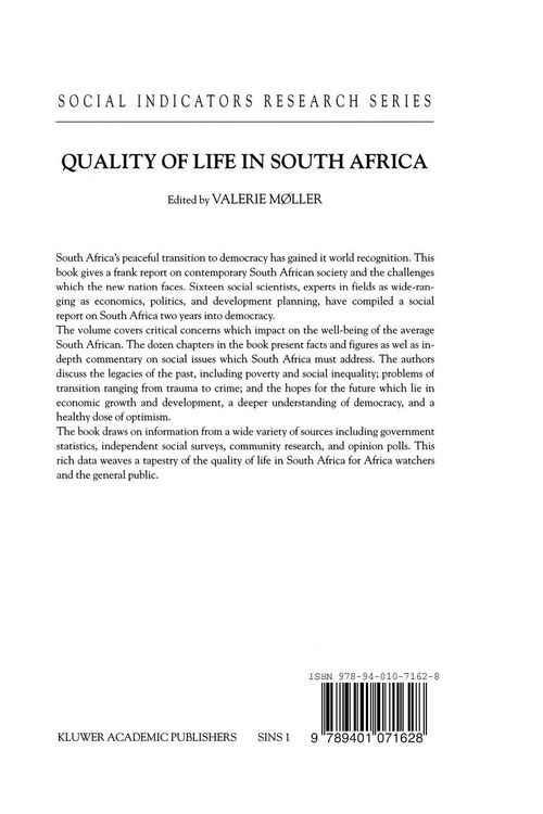 Produktbild: Quality of Life in South Africa