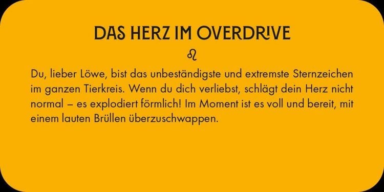 Produktbild: Sternzeichen L&ouml;we 40 Karten in Magnetschachtel mit Metallicfolie - Magische Messages von den Sternen