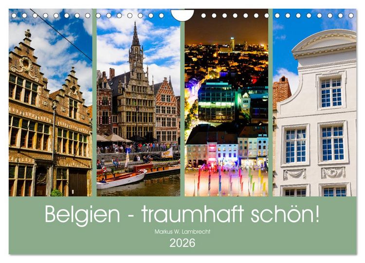 Produktbild: Belgien - traumhaft sch&ouml;n! (Wandkalender 2026 DIN A4 quer), CALVENDO Monatskalender