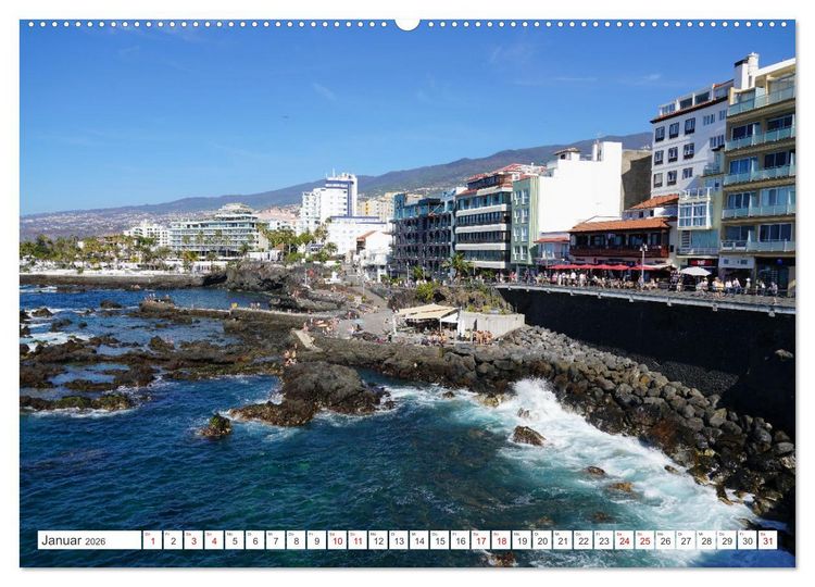 Produktbild: Puerto de la Cruz. Teneriffa Urlaub. (hochwertiger Premium Wandkalender 2026 DIN A2 quer), Kunstdruck in Hochglanz